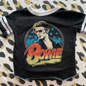 DAVID BOWIE ROWDY SPROUT BABY RINGER TEE SHIRT